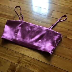 Cinq à Sept (5à7) Silk Crop Top